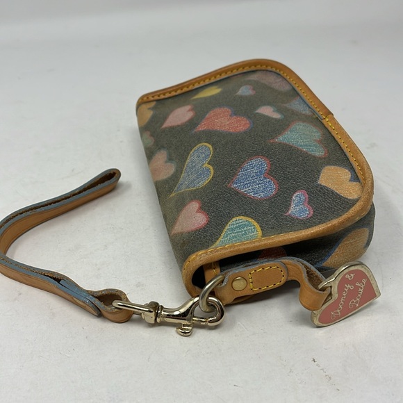 DOONEY & BOURKE COLORFUL HEARTS WRISTLET WITH HEART CHARM Made in USA - Picture 6 of 14